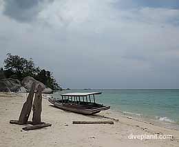Destination belitung island beach scene at kepayang island indonesia feature