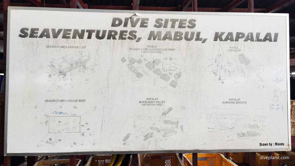 Seaventures divesites maps at the rig diving seaventures rig sabah