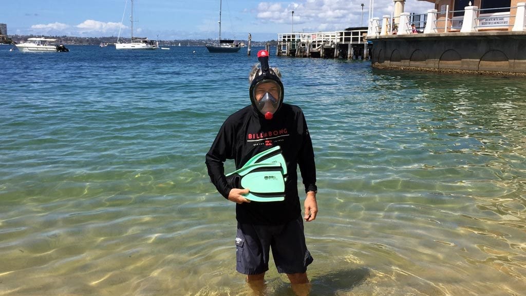 Diveplanit reviews the ninja shark full face snorkelling mask