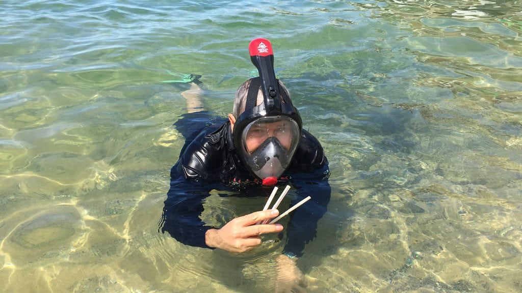 Diveplanit reviews the ninja shark full face snorkelling mask
