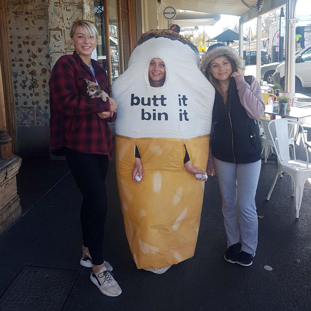 Ms no butts source reduction campaign with hobson bay city council and tangaroa blue