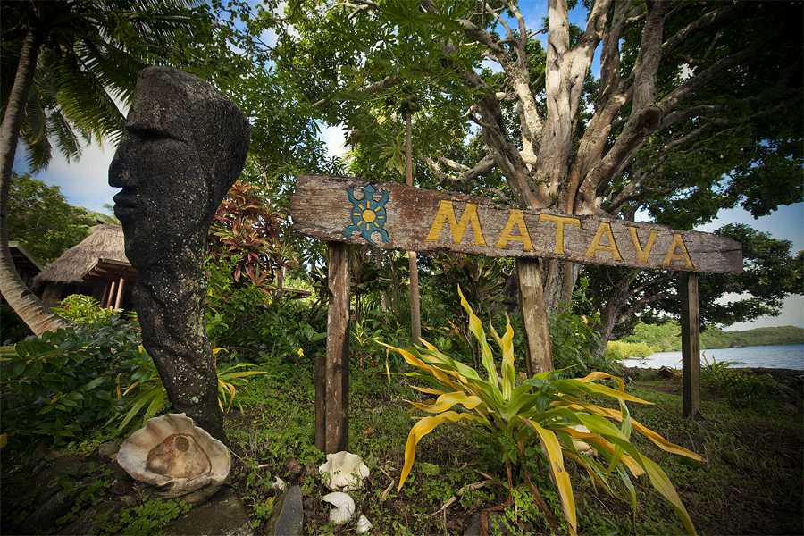 Matava adventure dive resort spa kadavu island fiji signpost