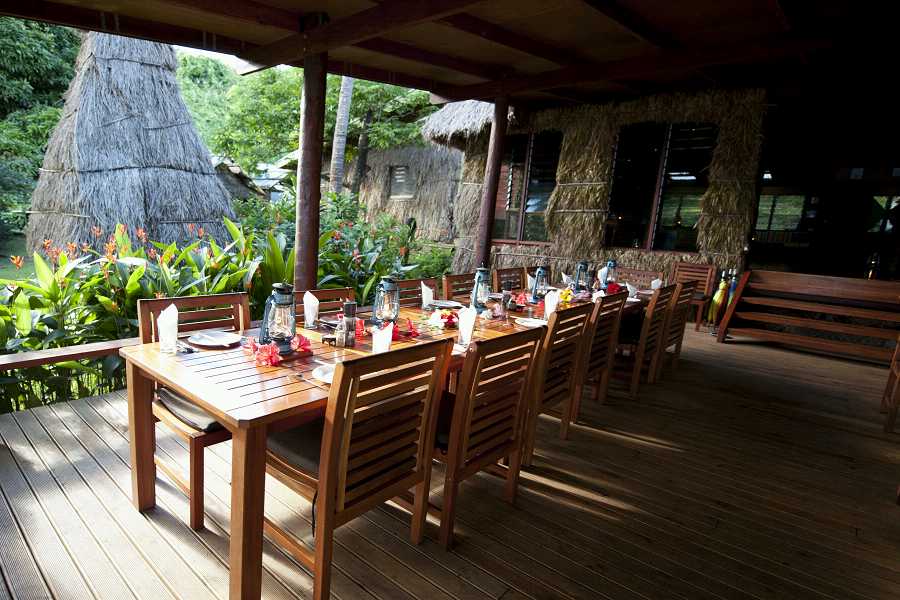 Matava adventure dive resort spa kadavu island fiji breakfast table