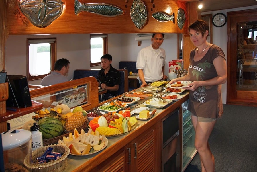 Ocean hunter liveaboard palau dining