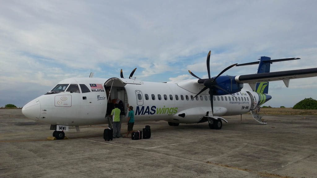 Layang layang island sabah borneo malaysia atr arrival