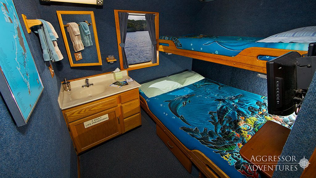 6 Rock Islands Aggressor Liveaboard Palau twin cabin