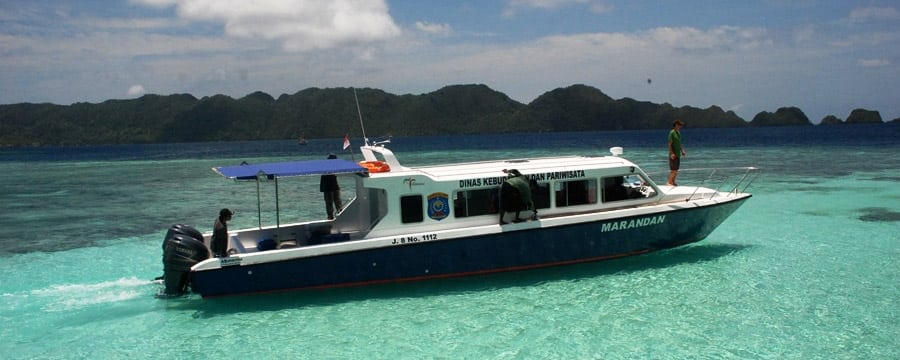 Misool eco resort batbitim island raja ampat indonesia misool transfer boat