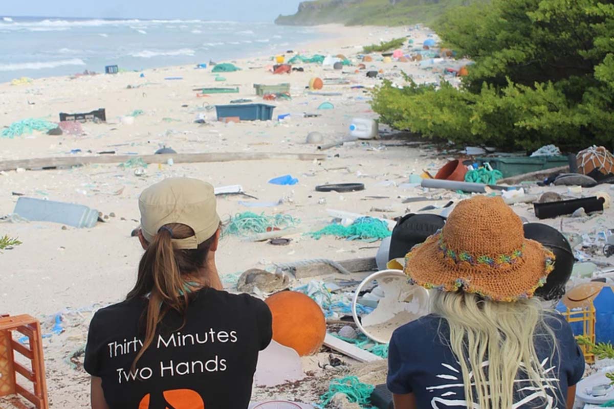 Alice and Silke on Henderson Island