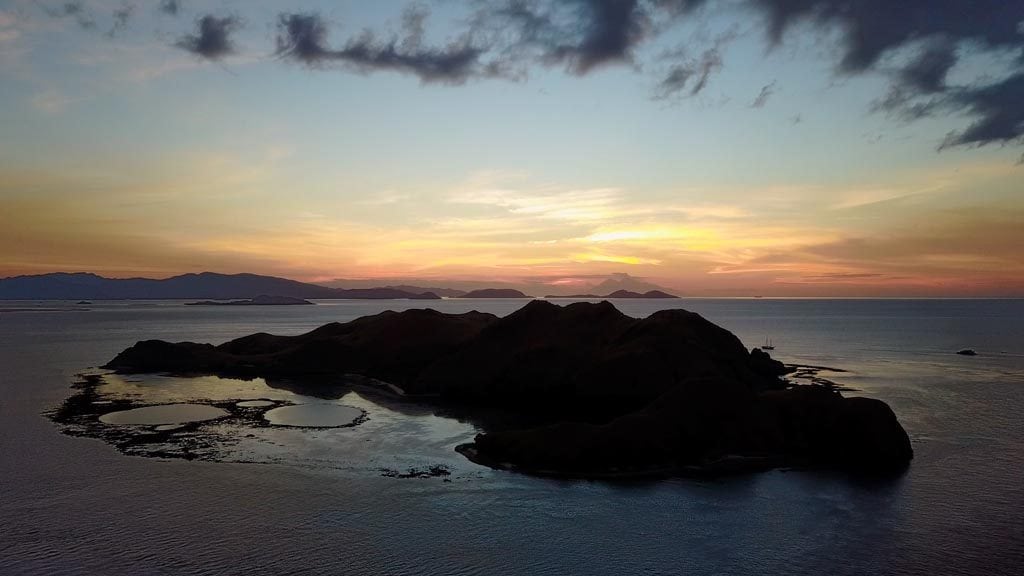 Komodo resort diving club sebayur island komodo flores indonesia sunset