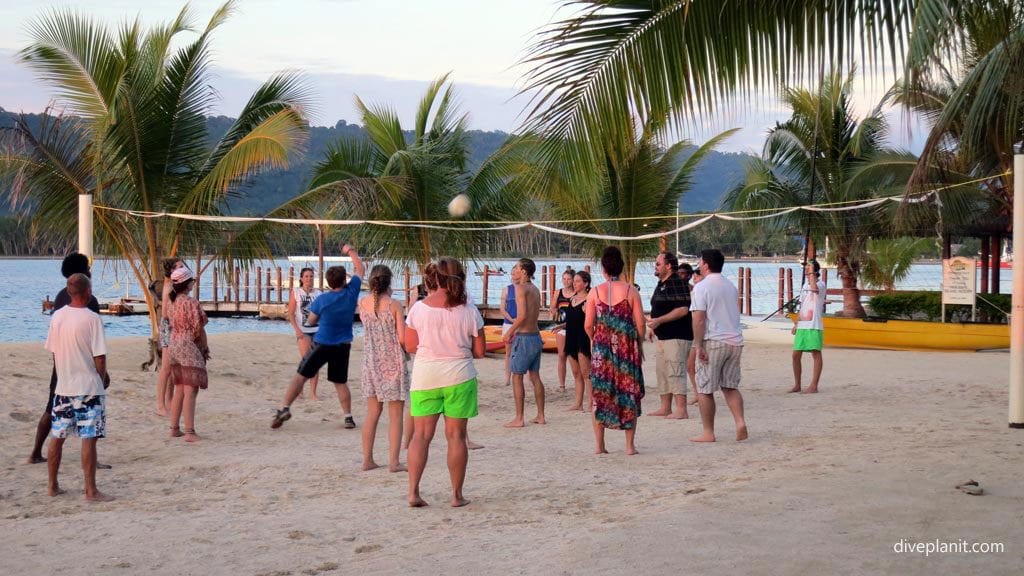 Hideaway island dive port vila vanuatu volley ball