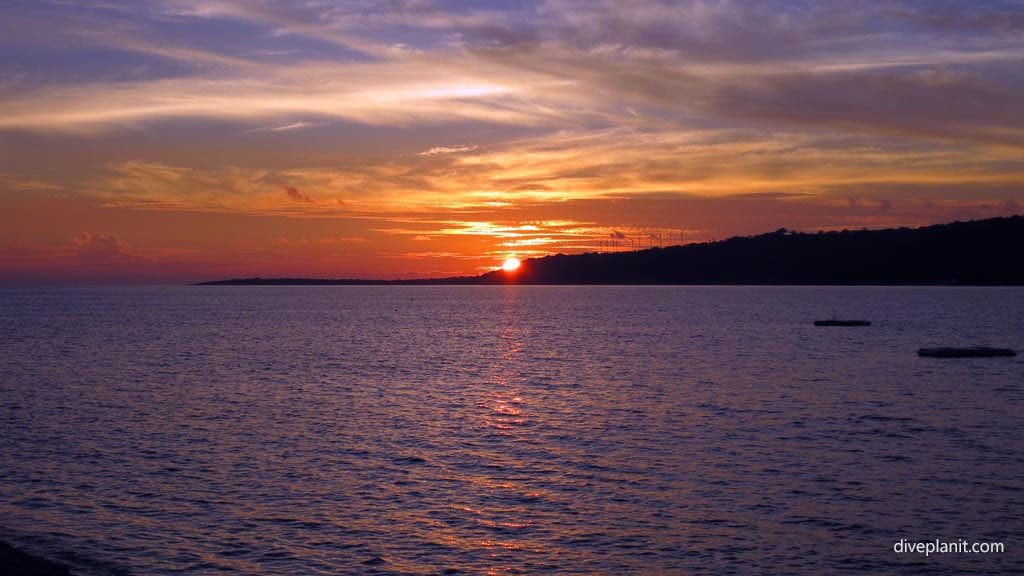 Hideaway island dive port vila vanuatu sunset