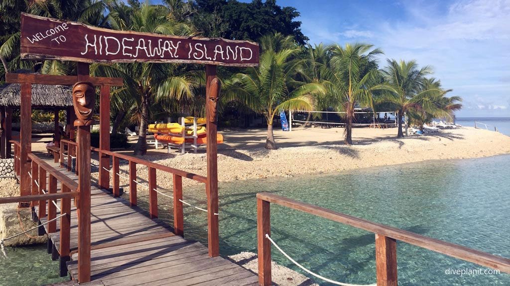 Hideaway island dive port vila vanuatu welcome jetty