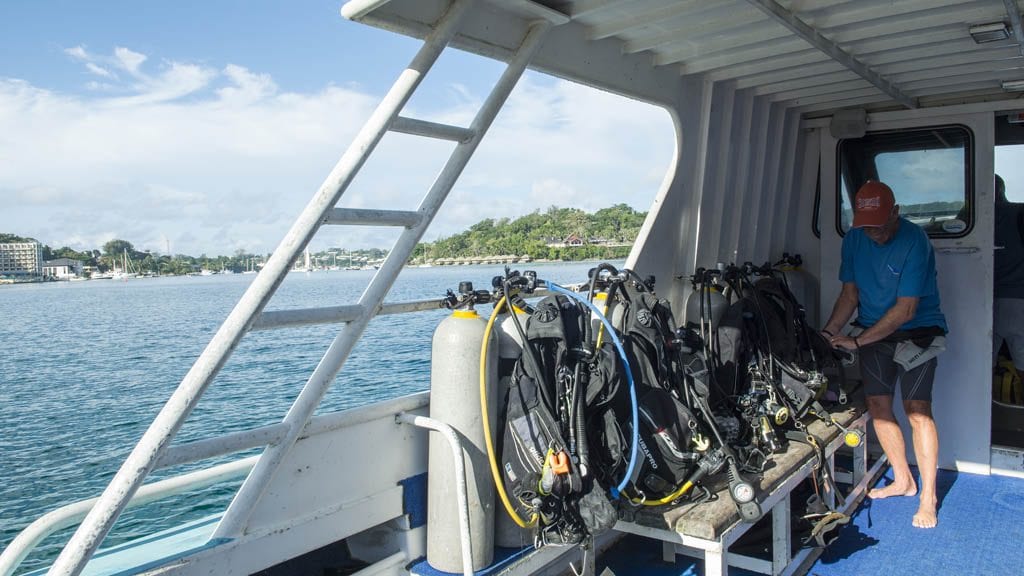 Big blue vanuatu port vila vanuatu dive boat