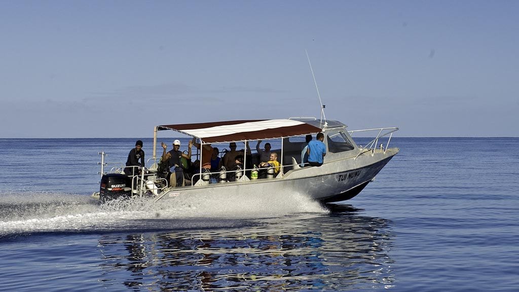 A paradise taveuni resort scuba diving in fiji taveuni fiji dive boat