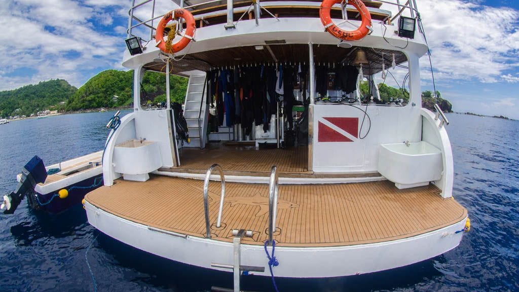 Seadoors liveaboard visayas malapascua tubbataha philippines dive deck