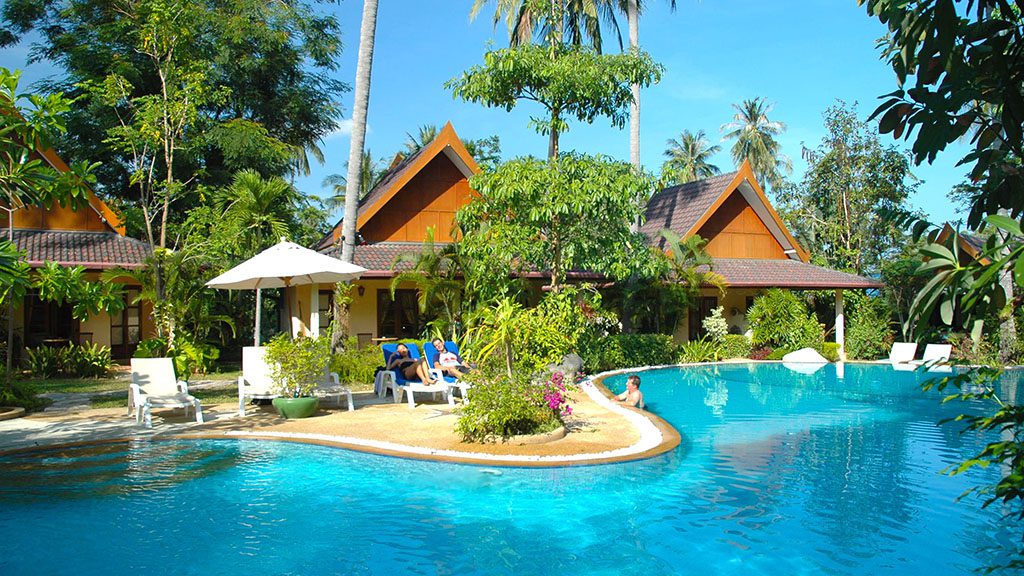 3 sea bees palm gardens resort phuket thailand pool