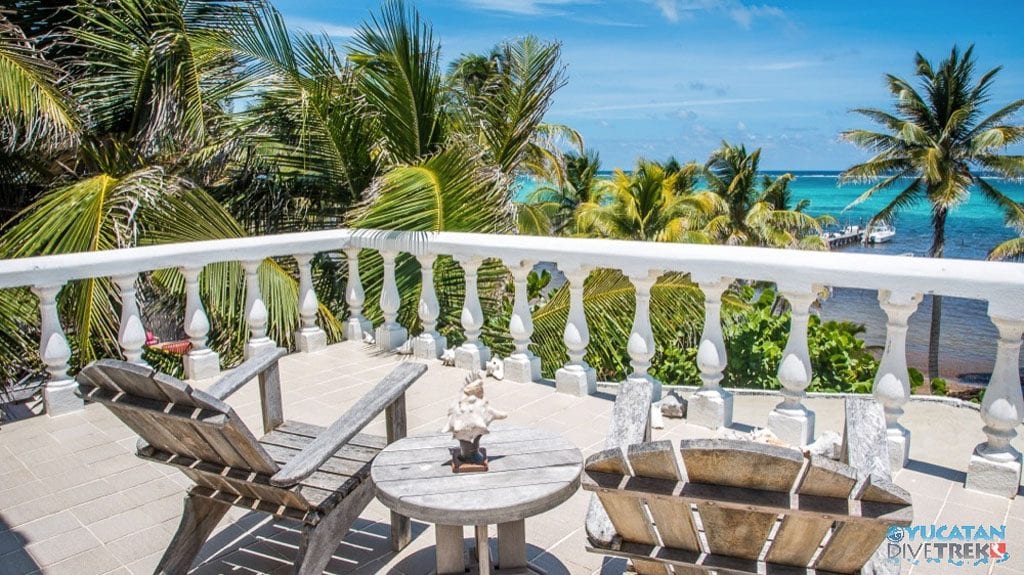 Yucatan dive trek flying cloud accommodation balcony