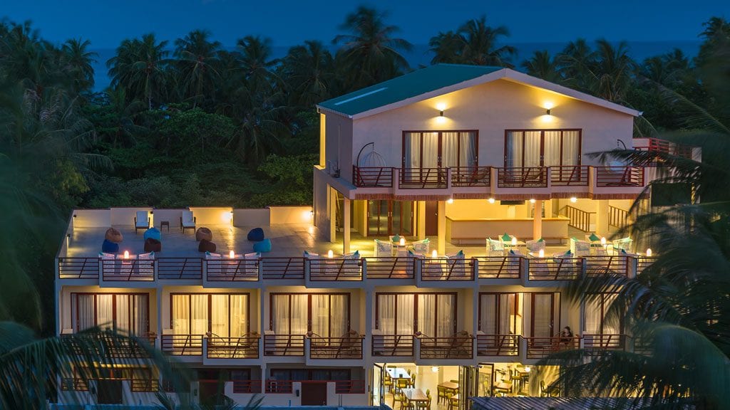 Oceanholic dhigurah south ari atoll maldives hotel front