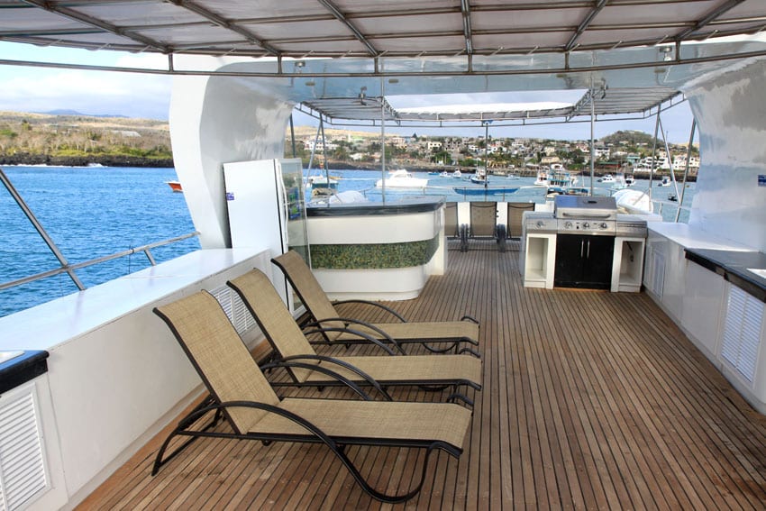 Humboldt explorer liveaboard galapagos islands sun deck loungers