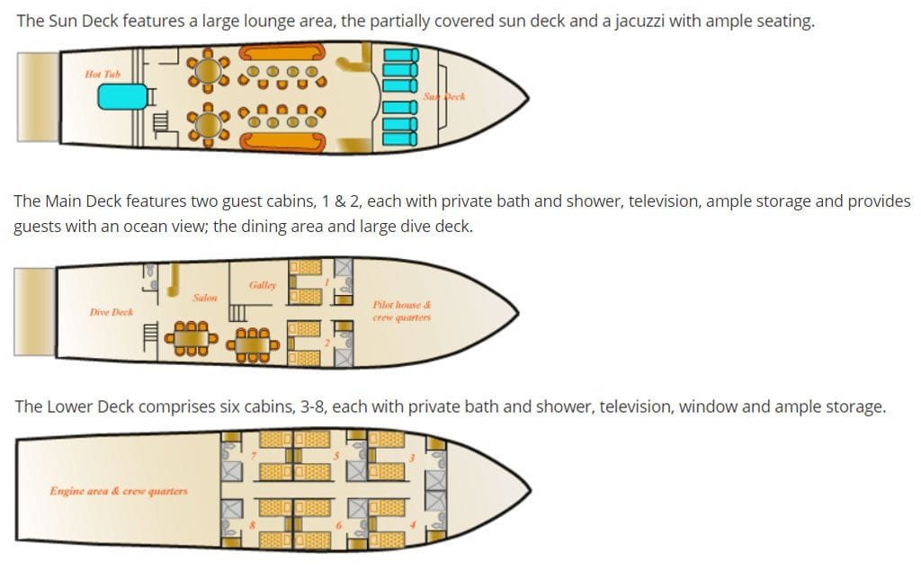 Humboldt explorer liveaboard galapagos islands cabin