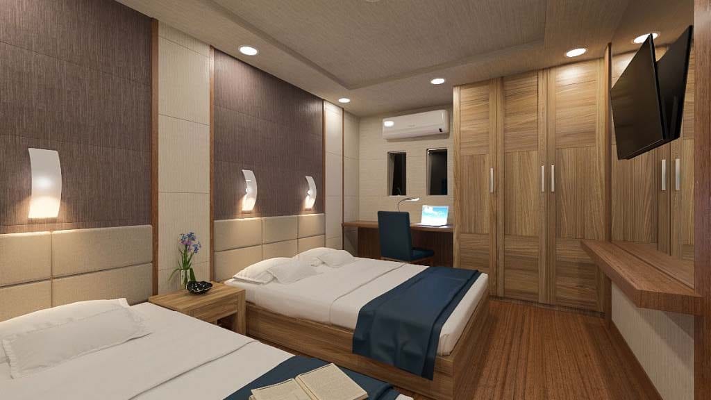 Emperor Explorer Liveaboard – Best Maldives dive itineraries triple cabin