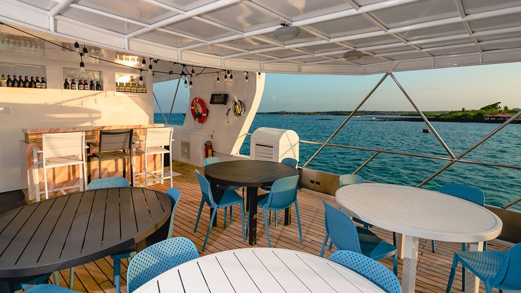 6 humboldt explorer liveaboard galapagos islands upper deck bar