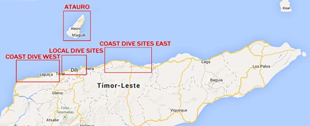 13 Dive Timor Lorosae, Dili, Timor Leste | Dive East Timor map