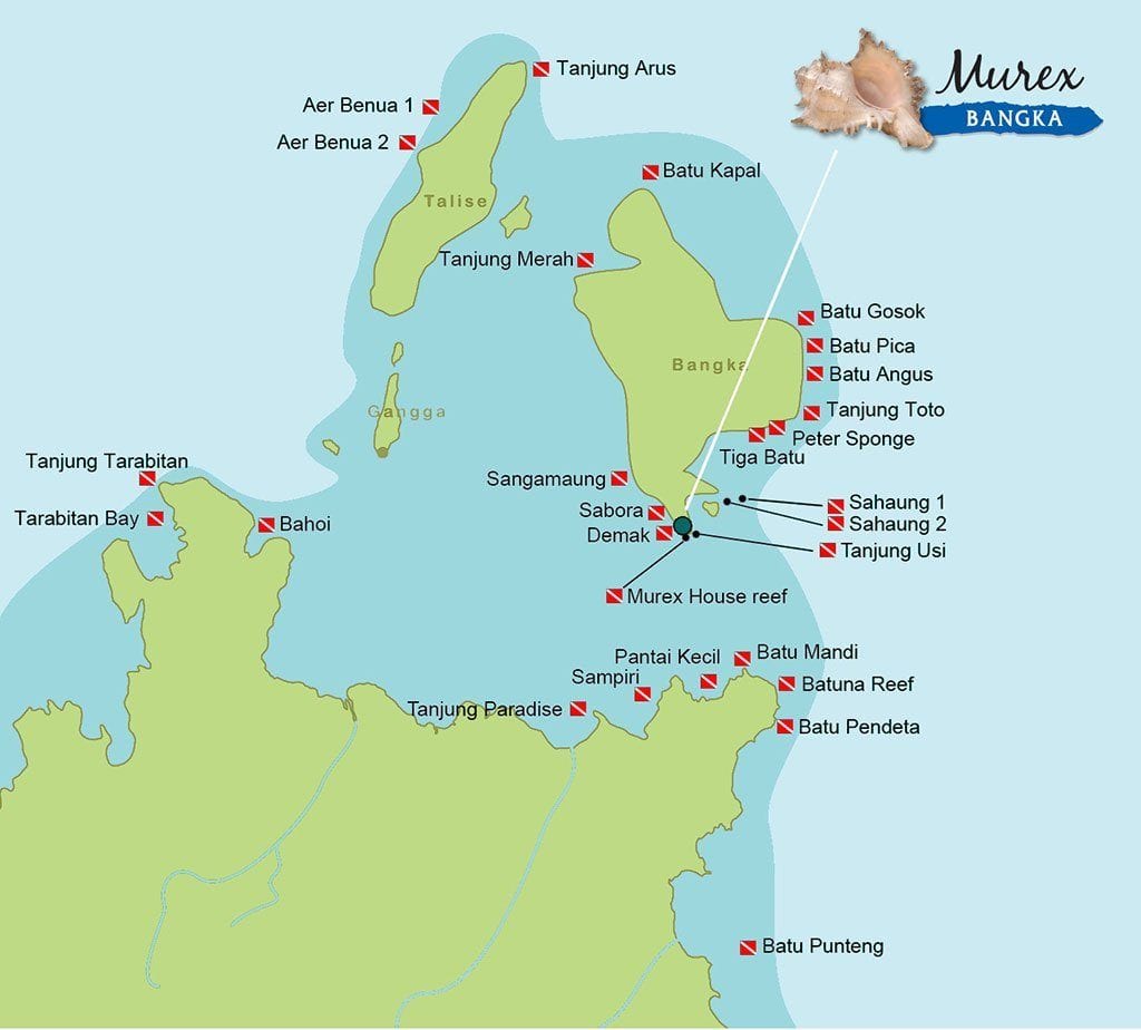 14 murex bangka dive resort north sulawesi indonesia dive site map bunaken national park