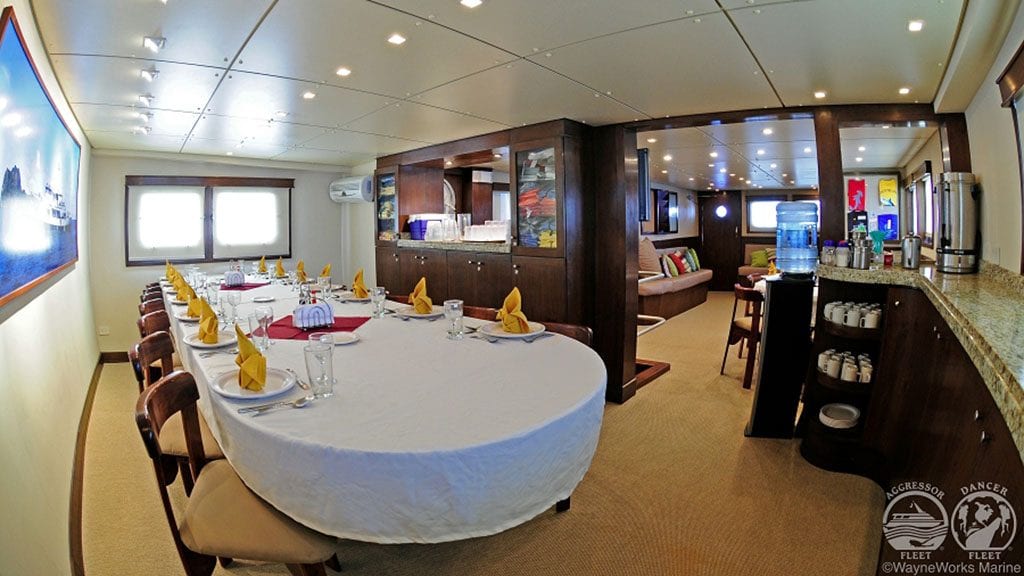 4 Okeanos Aggressor 1 Liveaboard Cocos Island, Costa Rica salon