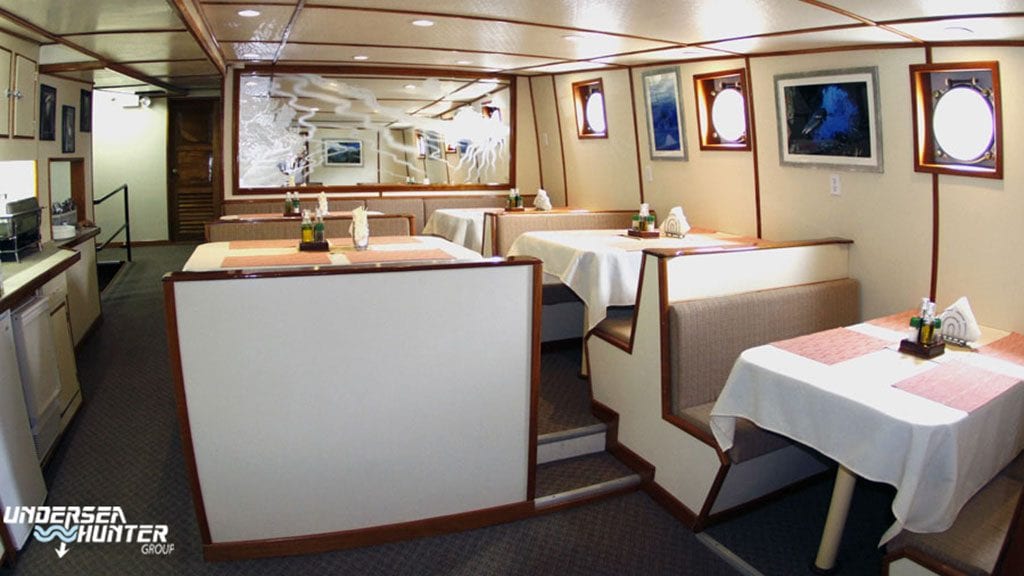 9 Sea Hunter Liveaboard, Cocos Island, Costa Rica dining room