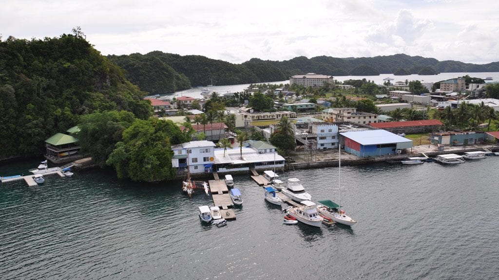 Sam’s Tours Palau | Sams Tours Dive Center Palau aerial1