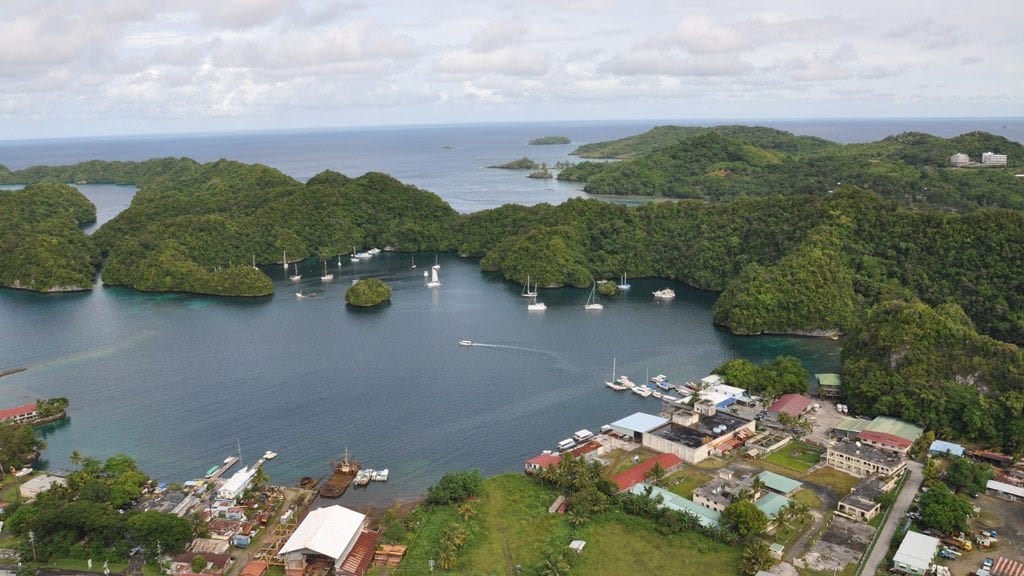 Sam’s Tours Palau | Sams Tours Dive Center Palau aerial2