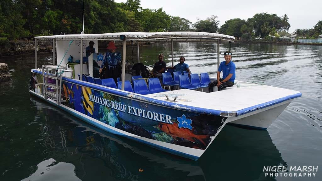 Niugini Dive at Madang Resort, Madang Province, PNG dive boat