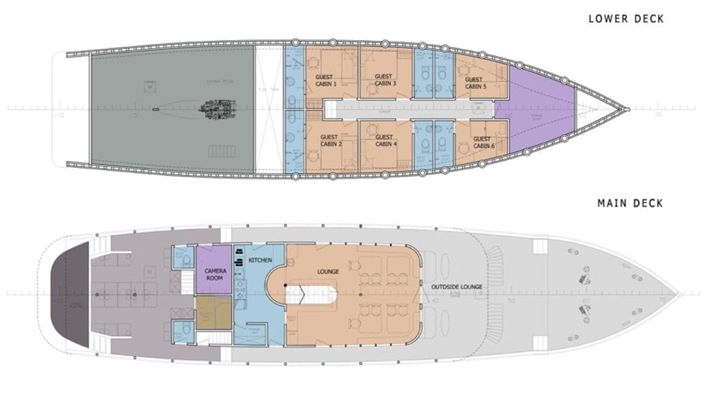 Ambai Komodo, Raja Ampat, Banda Sea, Indonesia deckplan1