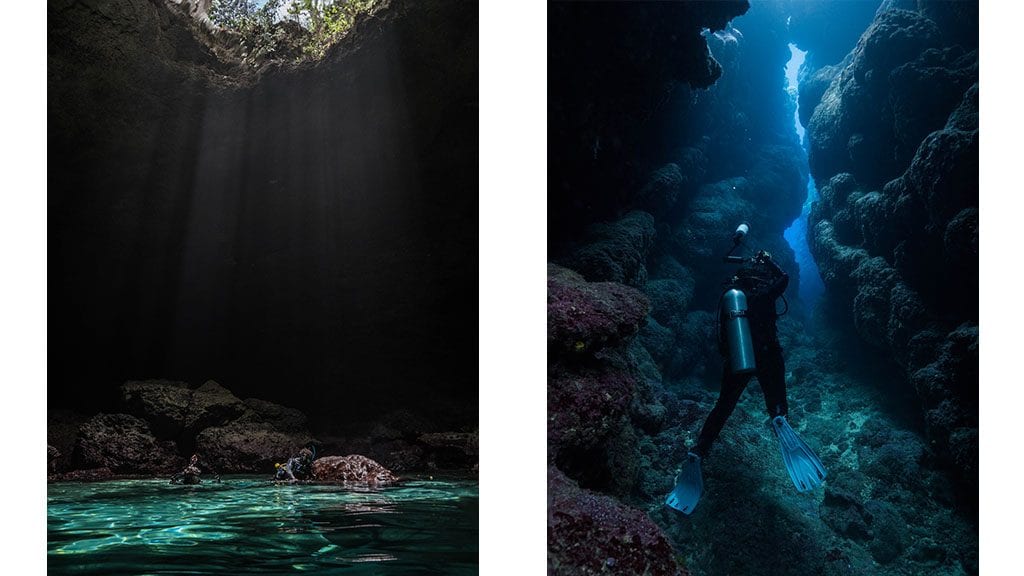 Diving tanna blue cave and blue hole