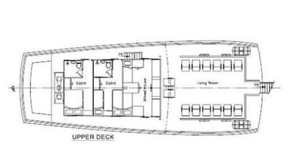 Raja Ampat Explorer Liveaboard | Raja Ampat, Indonesia deckplan2