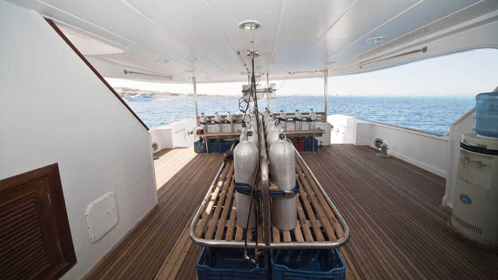 10 M/Y Sea Serpent Liveaboard | Red Sea dive cruises dive deck