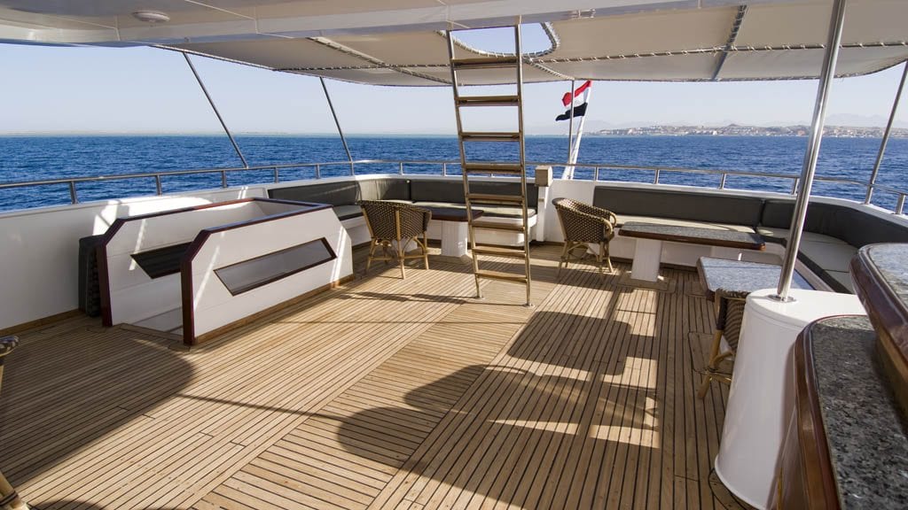 8 M/Y Excellence Liveaboard | Red Sea dive cruises sun deck rear