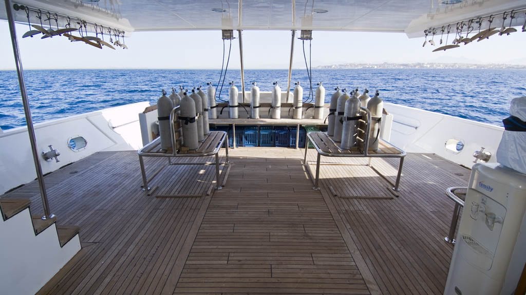 9 M/Y Excellence Liveaboard | Red Sea dive cruises sea dive deck