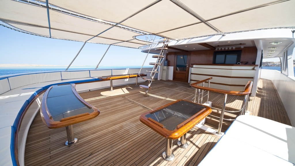 9 M/Y Sea Serpent Liveaboard | Red Sea dive cruises sun deck