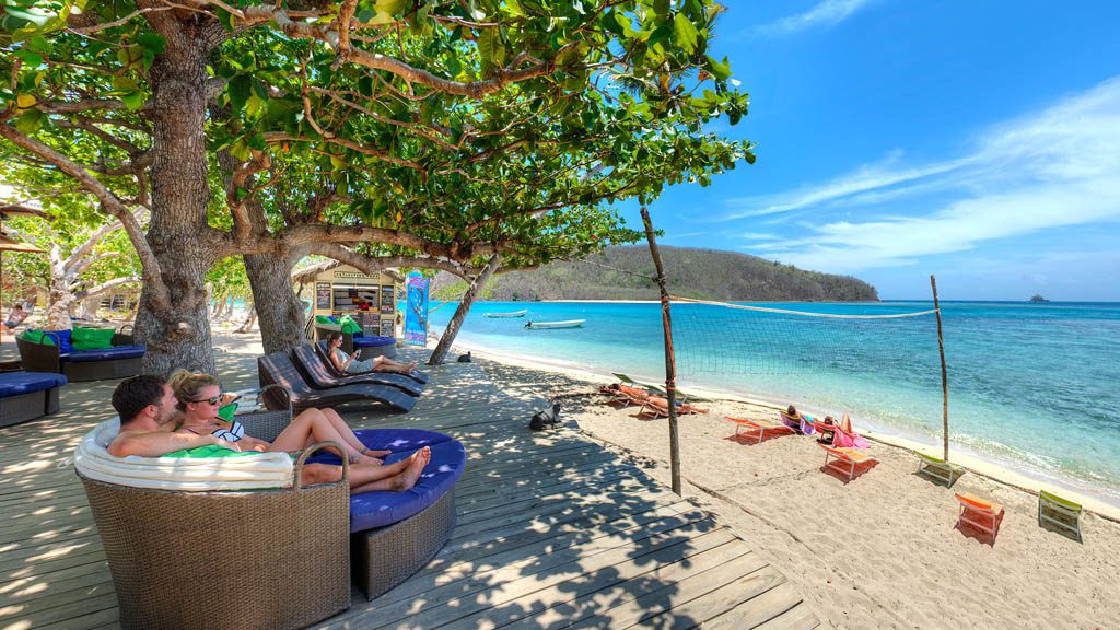 Mantaray Island Resort, Yasawa Islands, Fiji Islands main bure beachfront