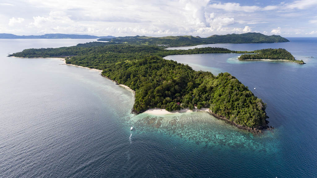 Murex Bangka Dive Resort, North Sulawesi, Indonesia - Aerial View