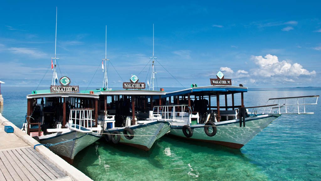 Wakatobi Dive Resort Pulau Tolandono Central Sulawesi - Boats Credit Warren Baverstock