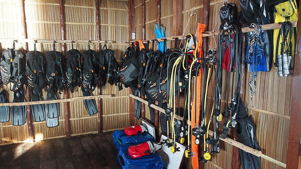 Papua Explorers Dive Resort, Gam Island, Raja Ampat, Indonesia Dive Gear