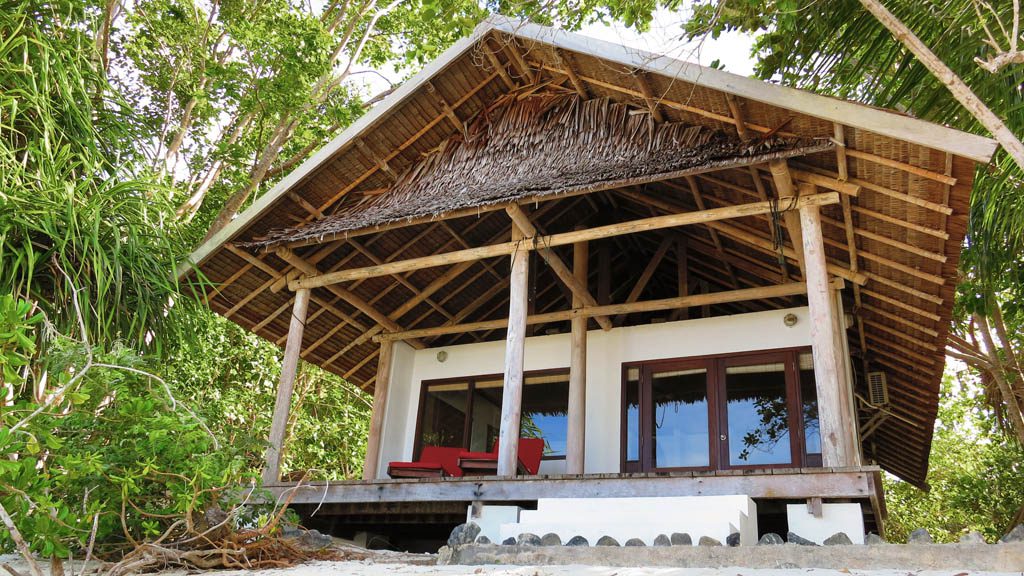 Papua Diving Resorts, Sorido Bay Resort, Kri Island, Raja Ampat, Indonesia - Beachfront Cottage