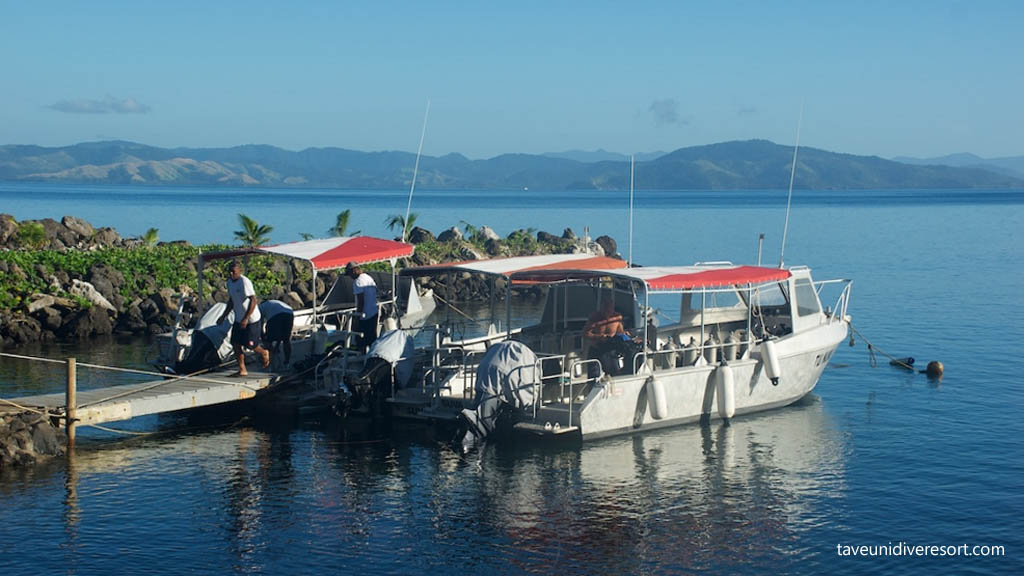 Taveuni Dive Resort, Taveuni for Diving Rainbow Reef, Fiji Islands - Boats Awaiting Divers Hero