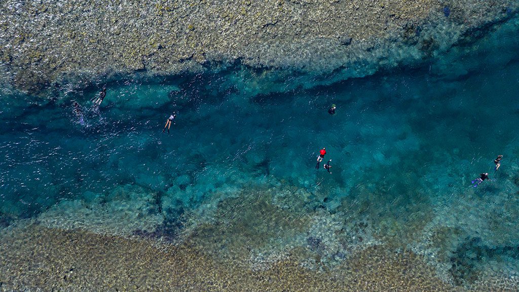 4 Diving Rowley Shoals | Complete guide to diving Rowley Shoals - credit scott portelli arial view drift snorkel