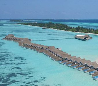 Lux south ari atoll over water bungalows banner