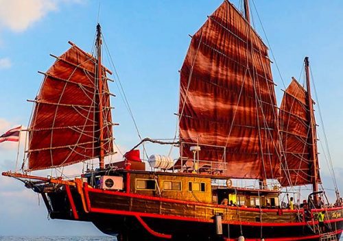 The junk, similan islands and surin islands