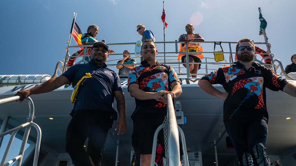 Great barrier reef dreamtime crew credit brad fisher ikatere photography